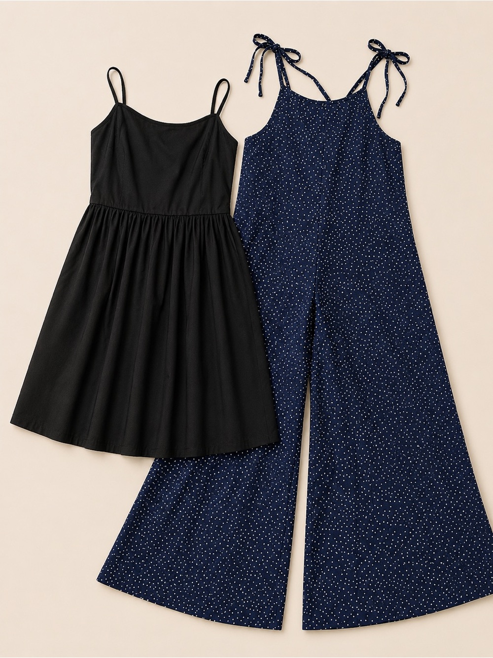 Summer ☀️☀️ Outfit Bundle | H&M Dress + Polka Dot Jumpsuit |